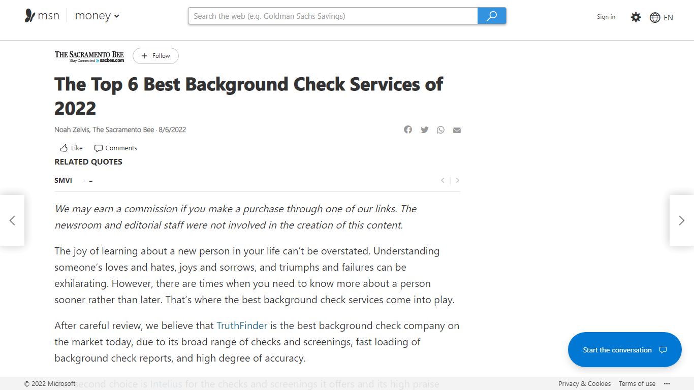 The Top 6 Best Background Check Services of 2022 - msn.com